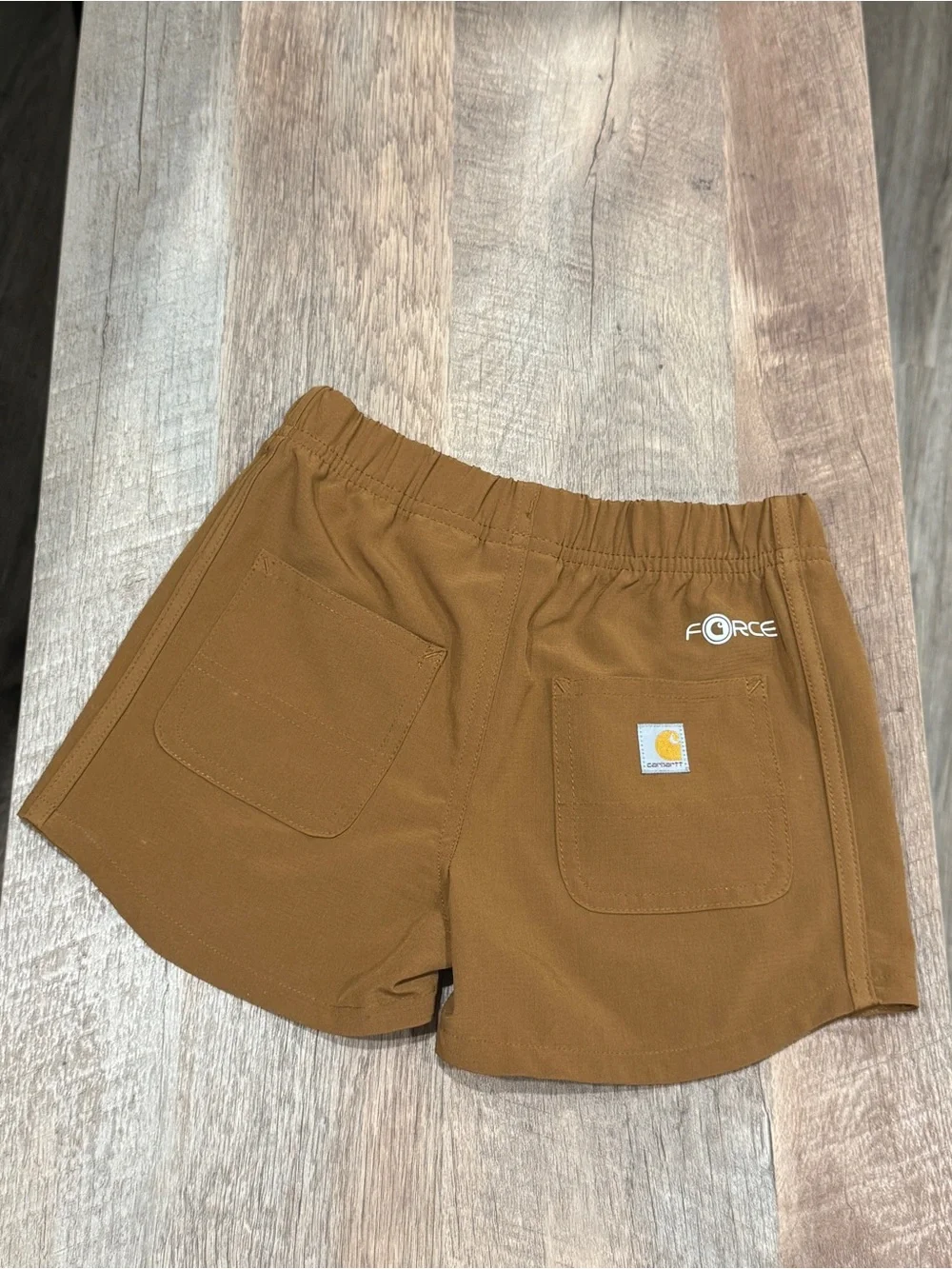 Carhartt Girls Brown Shorts CH9298 - Rugged Flex Ripstop Short